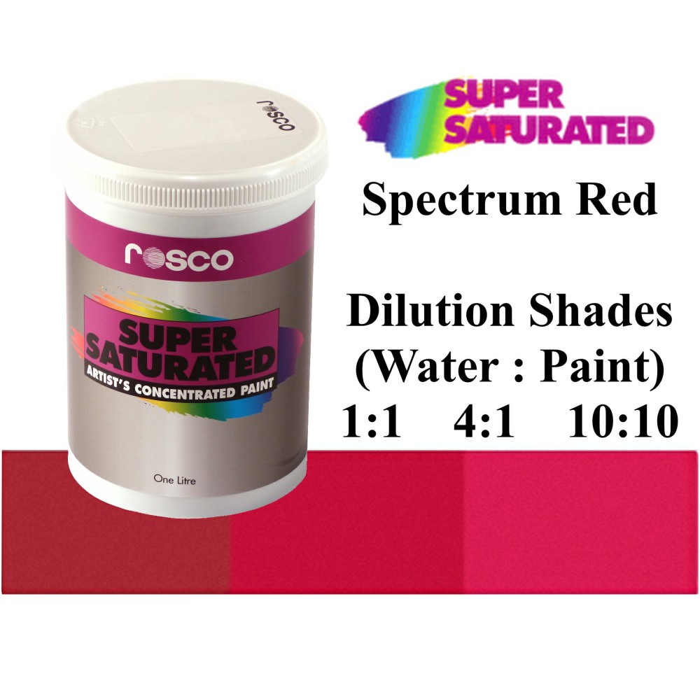 1l Rosco Super Saturated Spectrum Red Paint